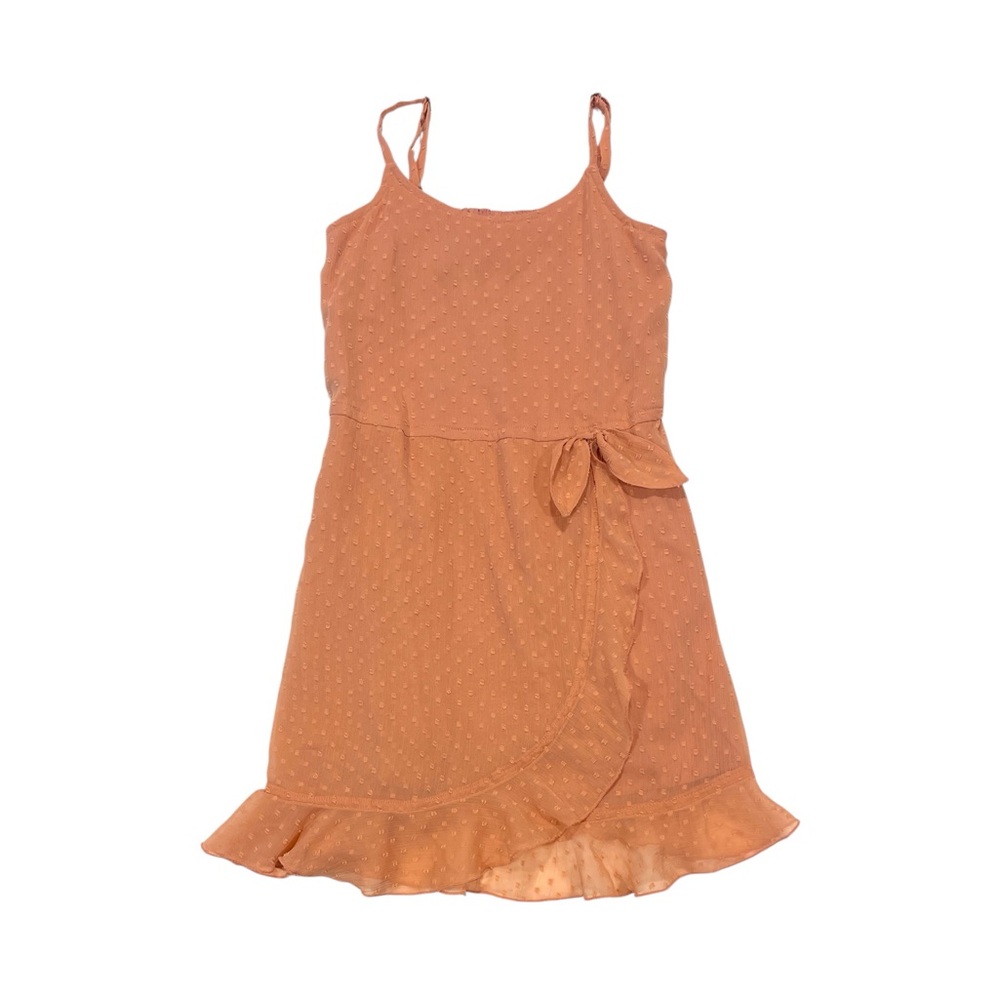 Abercrombie Kids Orange Ruffled Tiered Sundress